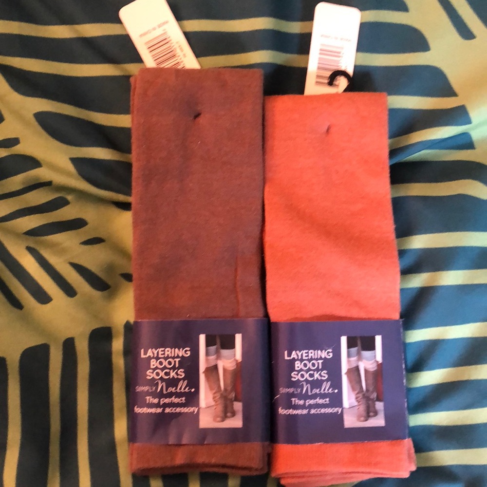 Two pairs layering boot socks